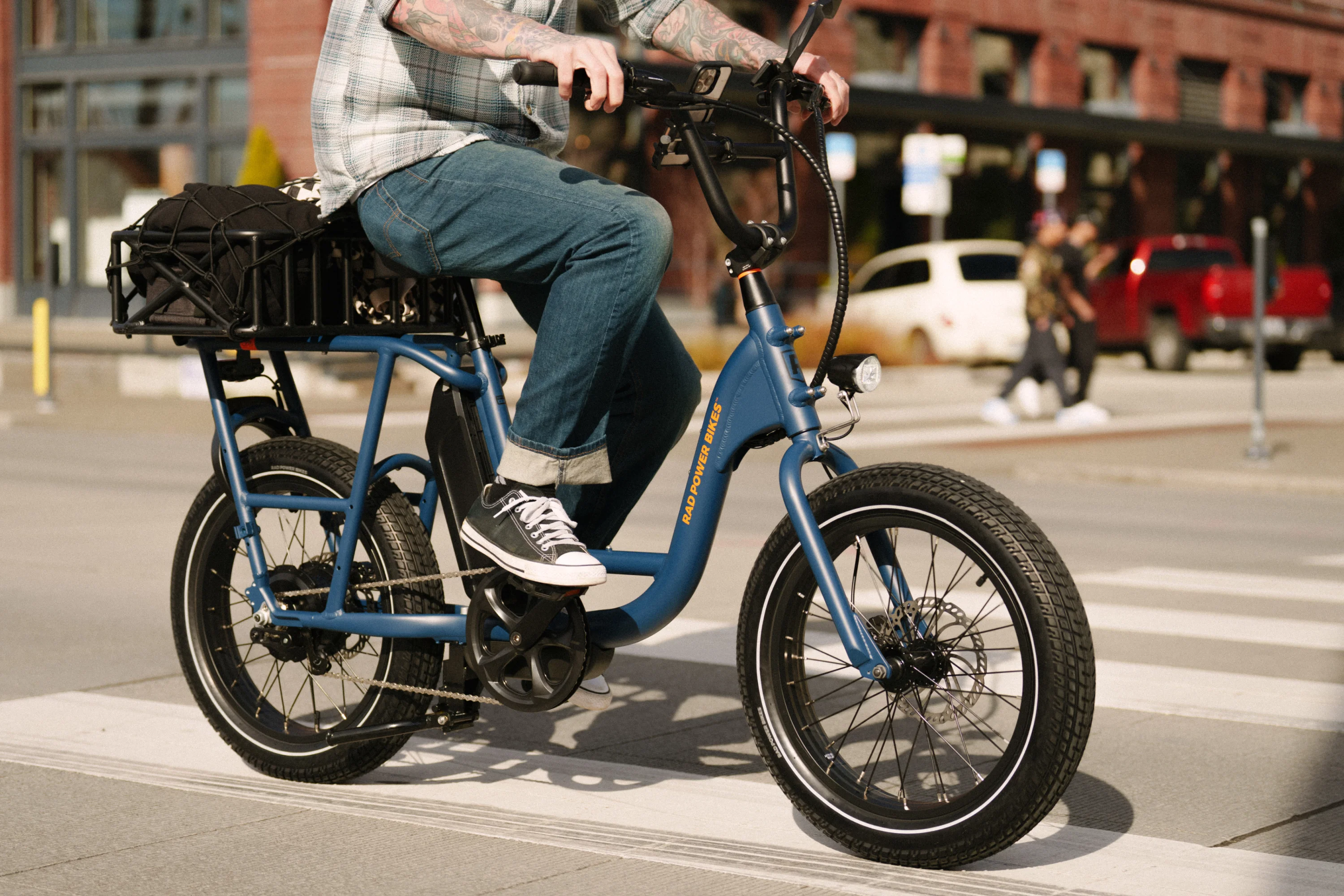 RadRunnerTM Electric Cargo Utility Bike - Forest Green - Image 7