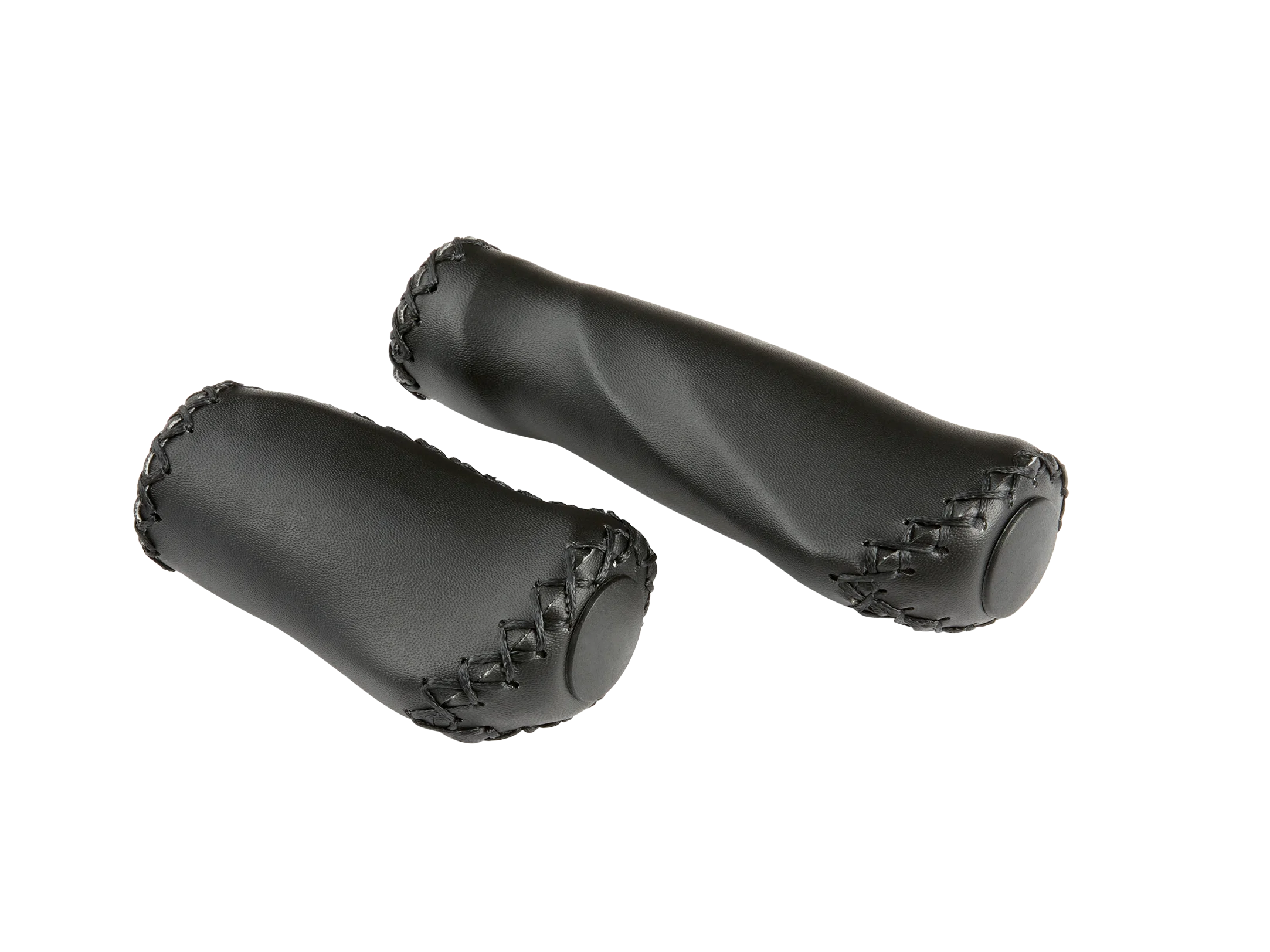 Handlebar Grips - Black Leather - Image 3